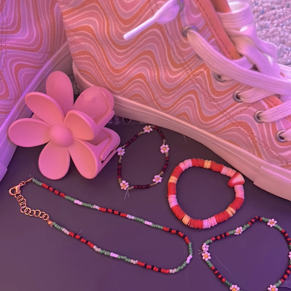 “Summer fruits set” buy all 4 for $17 or individually (Bracelets $5 necklaces$7)